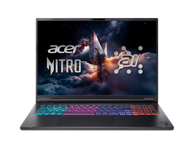 ACER Laptop Nitro 18 AN18-61-R0EJ / AMD Ryzen AI 9 365, 18", 2560x1600, 32GB, 1TB SSD, RTX 5070, bez OS, crni